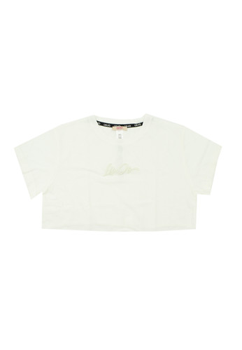 liu jo kids t shirt bianca logo bambina a.jpg