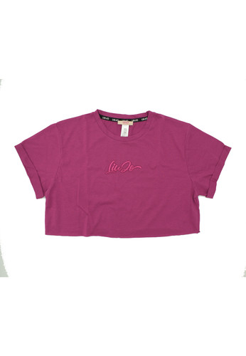 liu jo kids t shirt fucsia logo bambina a.jpg