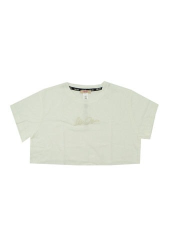 liu jo kids t shirt bianca logo bambina a.jpg