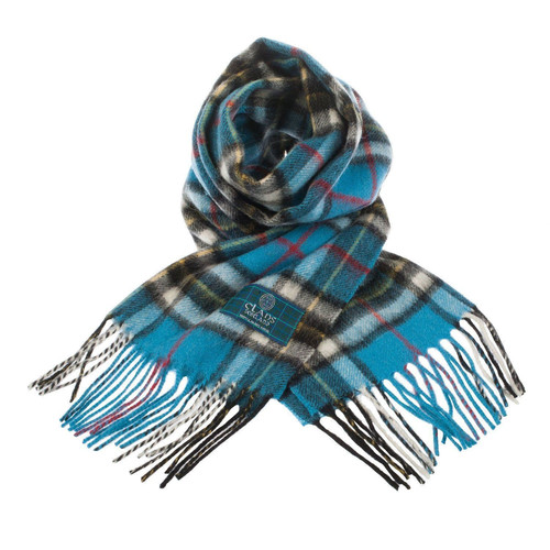 clans of scotland pure new wool scottish tartan scarf thomson blue 4382 p.jpg