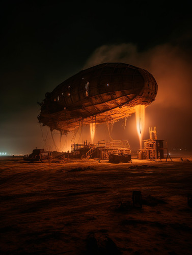 jobbagy diesel punk flaming airship floating above a ruined des e1f2a70f bdb9 4976 b553 535d5281536e.jpg