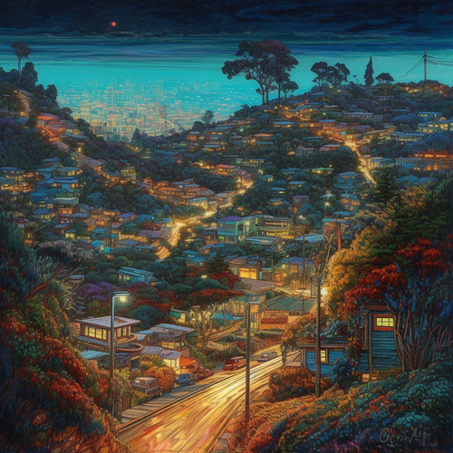 mhoydich red lights behind a brown hillside and city lights in aa067625 e483 4bfc ba9b 719aa25d57f8.png