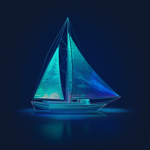 mhoydich an icon of a sailboat with lines in the background in 688f6f43 89a0 4fa2 907f d4287b8eee93.png