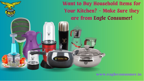 Buy from the best household items supplier. Eagle Consumer Products is a top household items manufacturer in India, offering a vast collection. Know more https://www.classifiedsguru.in/services/suppliers/want-to-buy-household-items-for-your-kitchen-make-sure-they-are-from-eagle-consumer-i184920