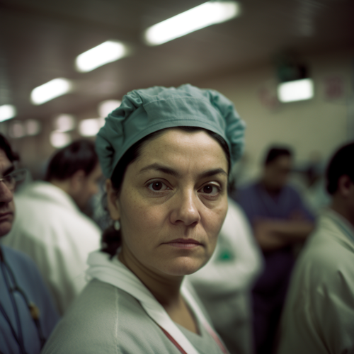 Emiliano Luciani Mid shot of an argentinian nurse in a crowded 155a2737 dd8b 4434 8c86 f780997a9367.png
