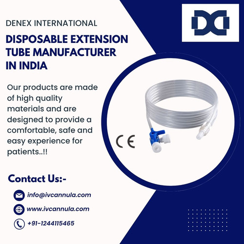 Denex International is a leading disposable extension tube manufacturer in India. We are committed to providing high-quality products and services to our customers. Our products are made of medical grade materials and are safe for use in all medical procedures. We have a wide range of extension tubes available in different sizes and specifications. We also offer customization options to meet the specific needs of our customers.

CONTACT INFO:-
Address: H. No. 169P, Sector-14, Gurgaon Haryana-122001, India
Phone Number: +91-1244115465
Website: https://www.ivcannula.com/medical-disposables.html