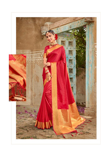 Lifestyle Mahreen Vol 1 Jacquard Zari Border Traditional Look Saree At Best Rate 6.jpg