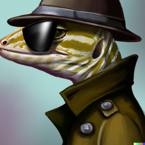 DALL·E 2023 03 19 09.30.18 close up portrait of a gecko in a trenchcoat digital art.png