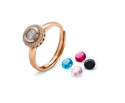 Rose Gold Colour Burst Ring - Buy Now - Silberry.png