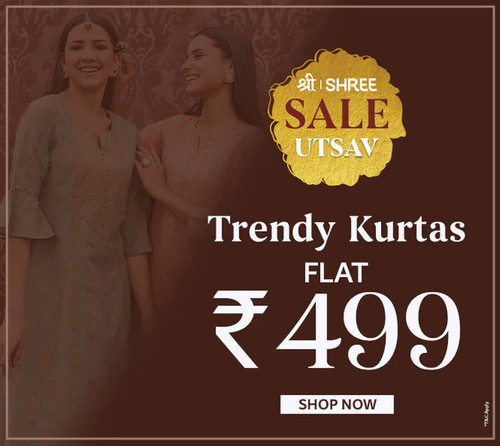 Get Flat Rs. 499 on Trendy Kurti At Shree's Utsav Sale.jpg