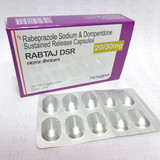 RABEPRAZOLE &amp; DOMPERIDONE SR CAPSULES 20 &amp; 30 MG RABTAJ DSR (5)