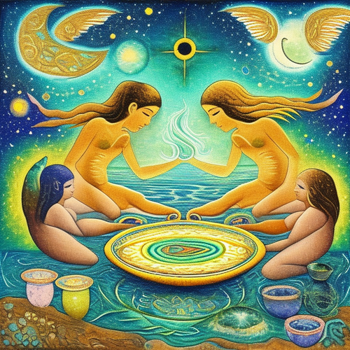 2nd ayahuasca seashore acacia nilotica psychic spirit people birdpeople monkeypeople drinking from b.png