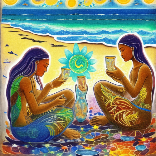 2nd ayahuasca seashore acacia nilotica psychic spirit people birdpeople monkeypeople drinking from b.png
