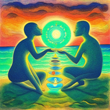 solar night lunar radiance dolphinpeople monkeypeople detailed sketch musical sacred l