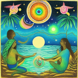 solar night lunar radiance dolphinpeople monkeypeople detailed sketch musical sacred z