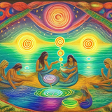 ayahuasca seashore diptych people zm
