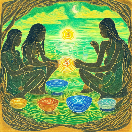 ayahuasca seashore diptych people zu.png