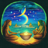 ayahuasca seashore diptych people zq