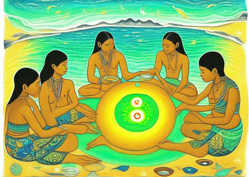ayahuasca seashore diptych people ze.png