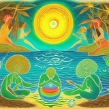 ayahuasca seashore diptych people zl