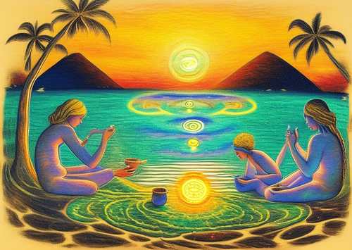 ayahuasca seashore diptych people zd.png