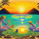 ayahuasca seashore diptych people zd