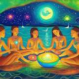 ayahuasca seashore diptych people zj