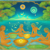 ayahuasca seashore diptych people zg