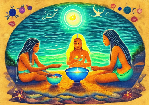 ayahuasca seashore diptych people zo.png