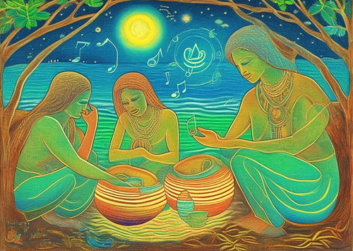 ayahuasca seashore diptych people za.png