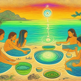 ayahuasca seashore diptych people zf