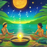 ayahuasca seashore diptych people zn
