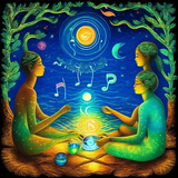 ayahuasca seashore diptych people zr