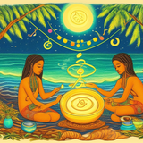 ayahuasca seashore diptych people f