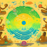 ayahuasca seashore diptych people d
