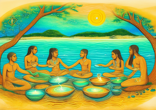 ayahuasca seashore diptych people i.png