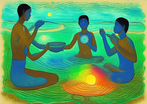 ayahuasca seashore diptych people s.png
