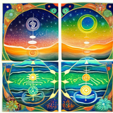 ayahuasca seashore diptych people a97