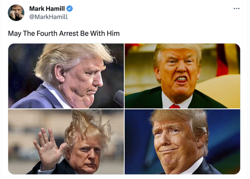 Monosnap Mark Hamill on X: %22May The Fourth Arrest Be With Him https:::t.co:7nx11HuOHl%22 : X 2023 .png