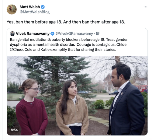 Monosnap Matt Walsh on X: %22Yes, ban them before age 18. And then ban them after age 18.%22 : X 202.png