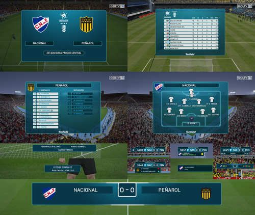 Overlays Campeonato Uruguayo Primera División