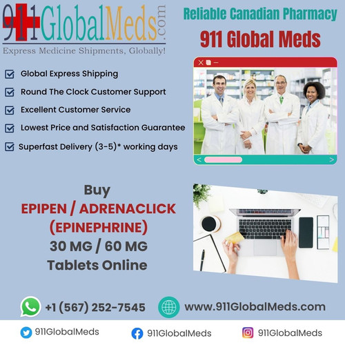 https://www.911globalmeds.com/buy-epinephrine-epipen-adrenaclick-online - Purchase EPIPEN / ADRENACLICK / Epinephrine medicines with assurance from 911GlobalMeds.com, a trustworthy Canadian Drugstore. Our trustworthy service offers a wide range of quality medicines. Enjoy peace of mind knowing you're receiving safe and reliable medicines. Your health is our priority. Explore our selection and experience top-notch customer care.

Find Other medications information like –

DAXAS / DALIRESP / Roflumilast 500 mcg Tablets Online @ https://www.911globalmeds.com/buy-roflumilast-daxas-daliresp-online
