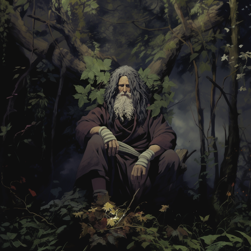 Lightwave Realistic oil painting of a godlike sage with a fores bfec35fd 7032 4342 bbb7 bf08b07308aa.png