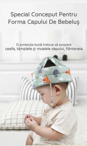 casca protectie cap bebe bebelusi copii din burete antisoc protectei cazaturi
