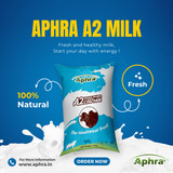 100% Fresh &amp; Organic Pure A2 Gir Cow Milk - Aphra