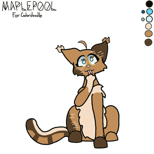 An OC Cedarsplash requested! Ik other people have drawn her, and I FINALLY got to it! Enjoy! :D