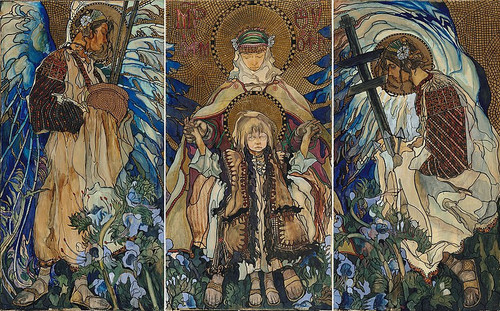 Kazimierz Sichulski The Hutsul Madonna triptych, 1909.jpg