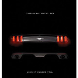 This is all you'll see when it passes you