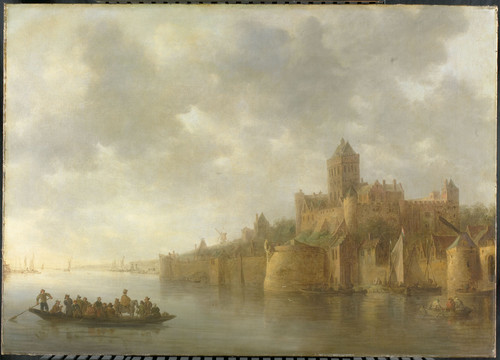 Goyen, Jan van Замок Валькхоф в Неймегене, 1641, 91,5 cm х 130 cm, Холст, масло