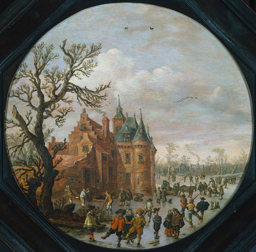 Goyen, Jan van Зима, 1625, 33,4 cm x 44 cm, Дерево, масло